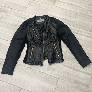 Marc New York Andrew Marc black faux leather jacket
